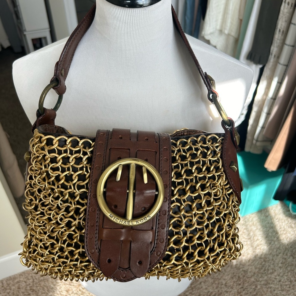 VINTAGE Michael Kors Chain Mail Bag - Picture 2 of 4
